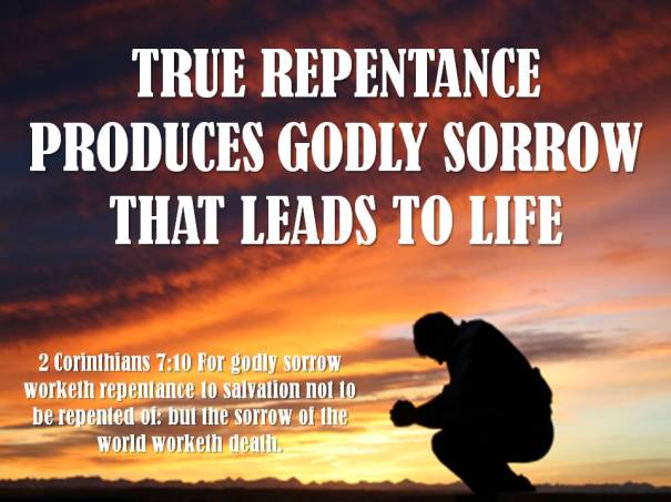 Image result for godly sorrow leads to repentance